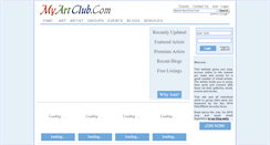 Desktop Screenshot of myartclub.com